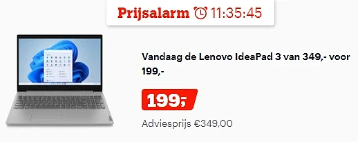 Dag deal (alleen vandaag 15/8/22) bij bol.com...