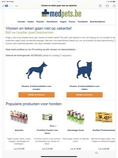 5% korting op alle vlooien- en tekenmiddelen...