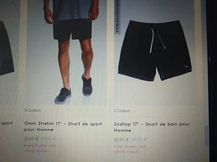 Tot -58% op selectie shorts voor mannen bij Q...