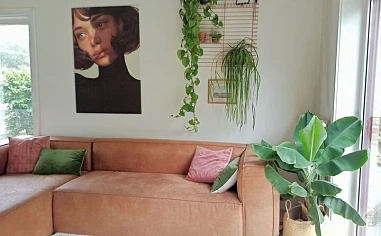 De woonkamer opgefleurd met Canvascompany 😍...