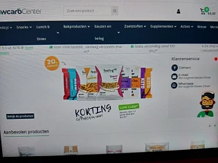 lowcarbcenter.nl 20% kortingbop pasta en meer