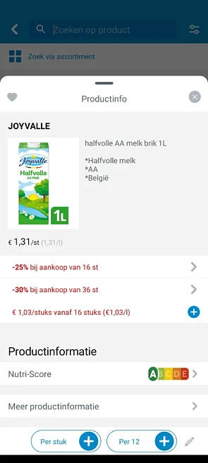 Halfvolle melk van joyvalle nu bij collect en...