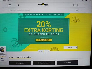 20% extra korting op snaren en grips