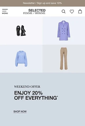 Alleen dit weekend 20 % korting op site van S...