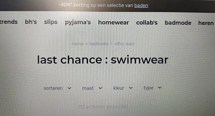 40% korting op Undiz bij een selectie aan bad...