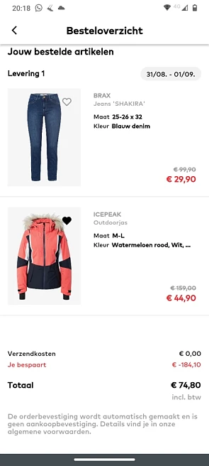 Mooie winterjas Icepeak voor 44,90€ (ipv 159€...