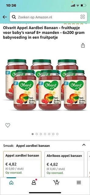 Lijkt me wel een koopje? 6 potjes olvarit voo...