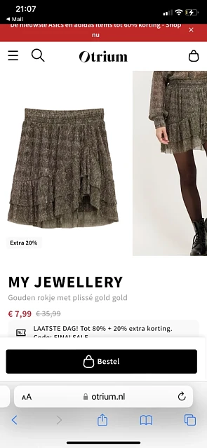 Leuke promo gevonden. Rokje van My Jewellery...