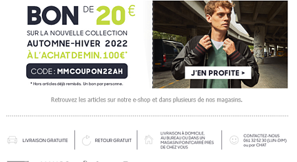 €20 korting bij aankoop vanaf €100, niet op r...