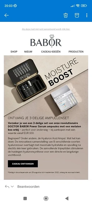 Gratis 3-delige set revolutionaire DOCTOR BAB...