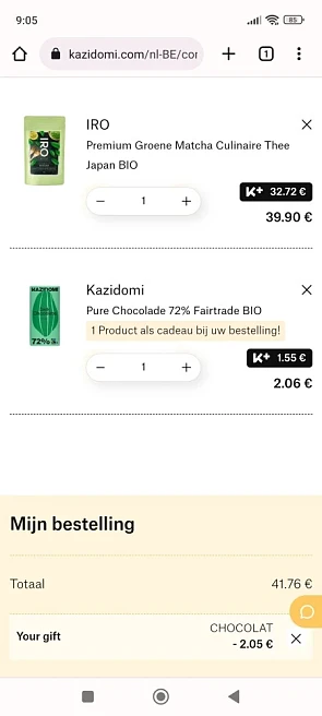 Site oké, mail in het Frans maar code werkt,...