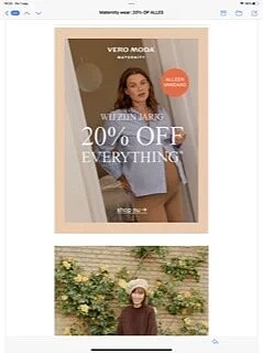 Vero moda 20% op zwangerschapskledij https://...