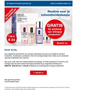 GRATIS SOS kit t.w.v. € 24,30 bestaande uit o...