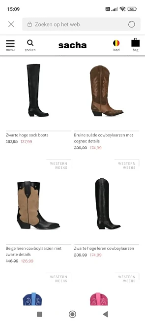 cowboylaarzen tot €40 korting bij Sacha http...