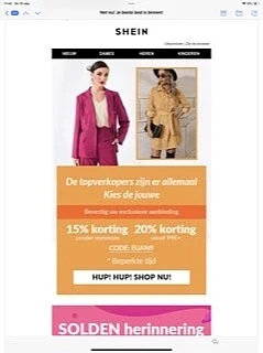 Tot 20% korting op 15% bij bestellingen bove...