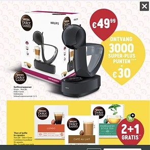 Krups Dolce Gusto Infinissima 49,99 € Korting...