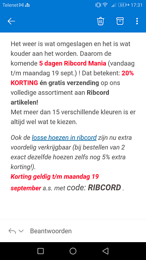-20% op alle ribcordhoezen + gratis verzendin...