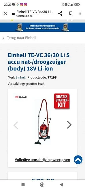 Voor de koopjesjagers, einhell alleszuiger vo...