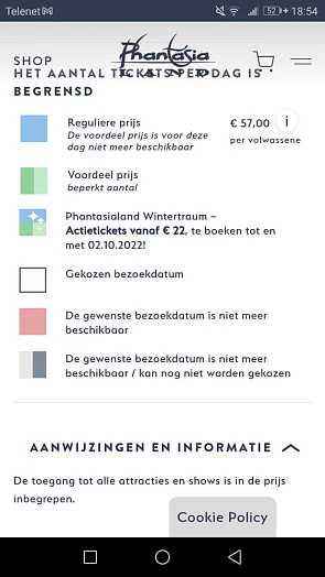 Tickets voor Phantasialand aan 22€ ipv 57€ vo...