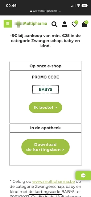 €5 korting bij aankoop van €25 in de categori...
