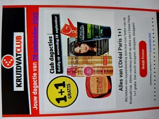 Kruidvat enkel vandaag alles van L'oreal Pari...