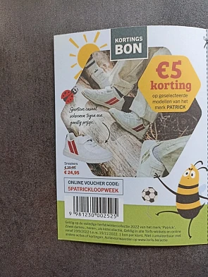 5€ korting op de geselecteerde modellen van h...