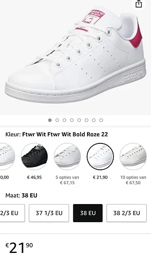 adidas stan smith sneakers bij Amazon voor 21...