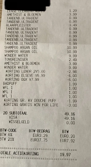 Kruidvat - 19,97 euro Lenor parels - 2 voor 5...