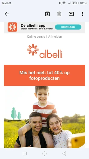 -40% op fotokalender, -25% op alle andere fot...