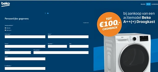 Beko Wasmachine Cashback tot 100 euro https:...