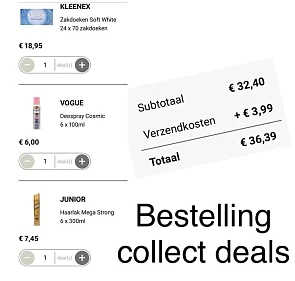 Mijn Bestelling bij collect deals van deze we...