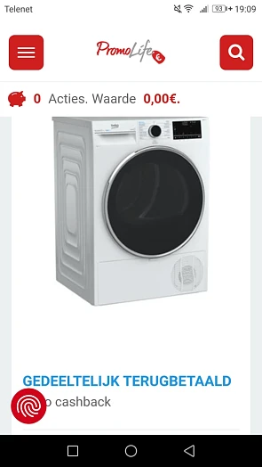 Tot 100€ terugbetaald bij aankoop v een Beko...