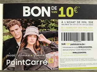 MMNJ22SHOPDL Bon -10 € op aankoop van min 50€...
