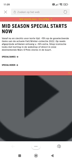 Mid season sale bij Marc o'polo: -15% op de g...
