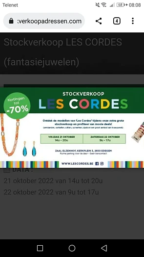 Grote stockverkoop v modellen v Les Cordes oa...