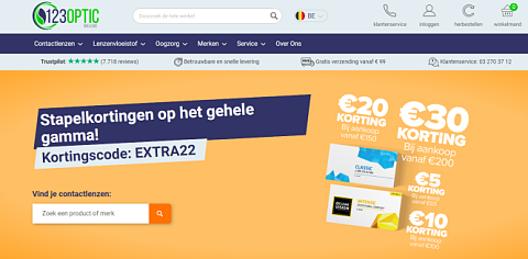 Stapelkorting op het hele gamma: €5 korting b...