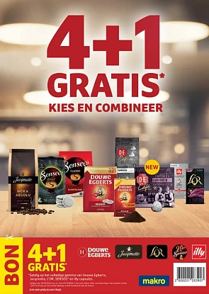Bonnen in de makro folder: * 4+1 gratis op he...