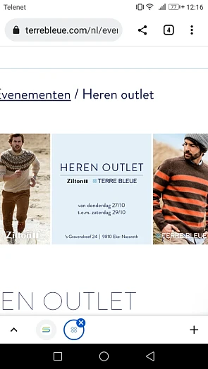 Heren outlet v merken Terre Bleue en Zilton (...