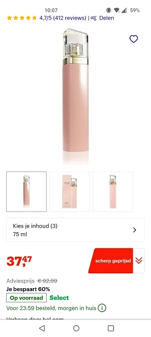 Hugo Boss Ma Vie 75 ml - Eau de Parfum - Dame...