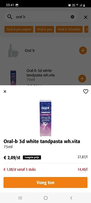 Colruyt en collect and go oral b bv 3d white...