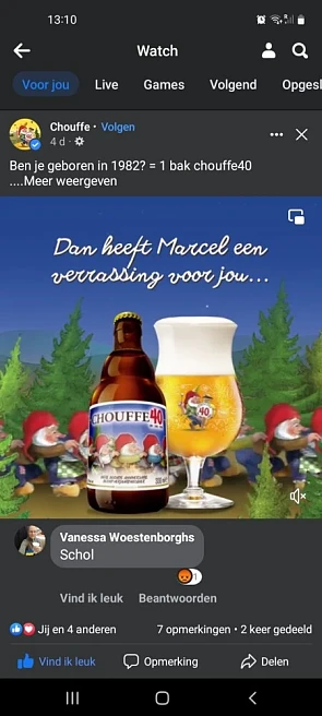 Actie gratis bak chouufe 40 voor de eerste 10...