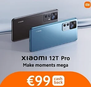 Xiaomi 12T Pro met €99,00 cashback https://x...