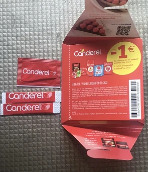 Staaltjes canderel bij Libelle lekker deze ma...
