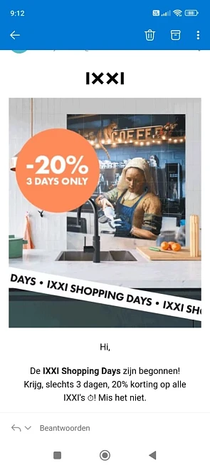 Site ok De IXXI Shopping Days zijn begonnen!...