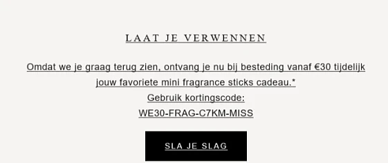 www.rituals.com Omdat we je graag terug zien...