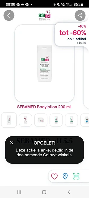 Shopmium tot 60% op SEBAMED