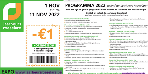 Bon in de zondag: €1 korting bij aankoop van...