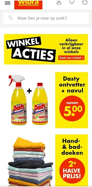 Wibra alleen verkrijgbaar in al onze winkels...