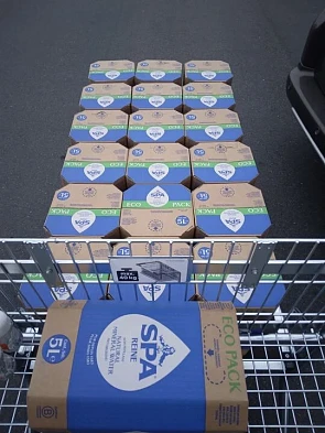 Spa reine eco bib 5l Deze morgen nog in delha...