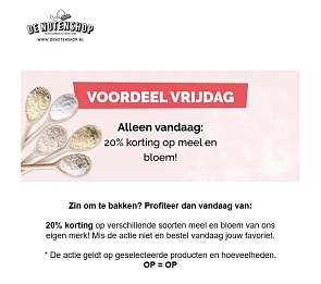 Voordeelvrijdag bij de notenshop: 20% korting...